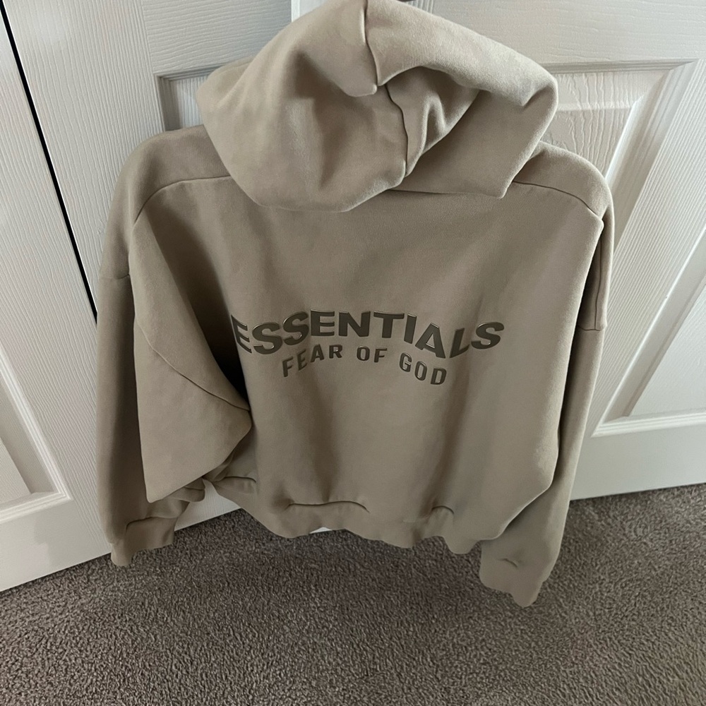 Fear of God Essentials Tan Hoodie